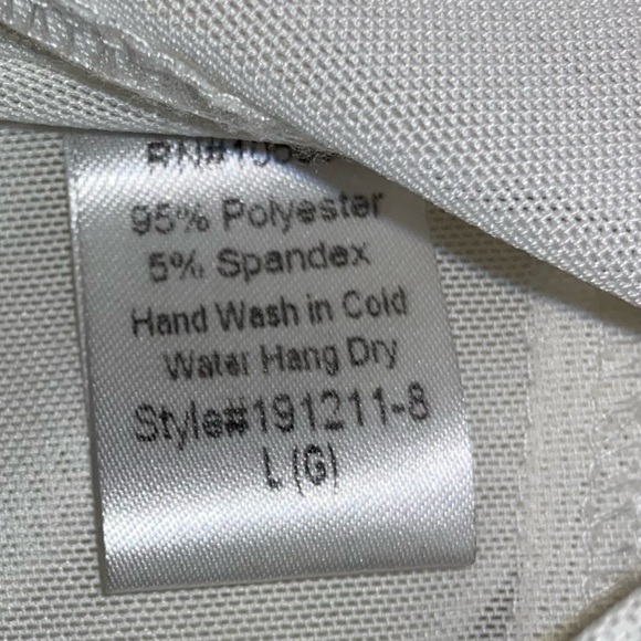 Miss Lola White Off-Shoulder Sheer Corset Top with Puff Sleeves - Picture 4 of 4